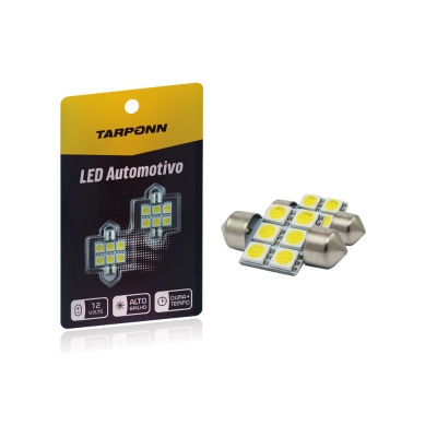 LAMPADA LED TORPEDO SJ-5050-6SMD 31MM PAR
