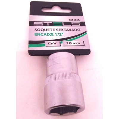 SOQUETE SEXTAVADO 32MM CRV ENC 1/2 STELS