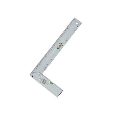 ESQUADRO DE ALUMINIO C/NÍVEL 25CM