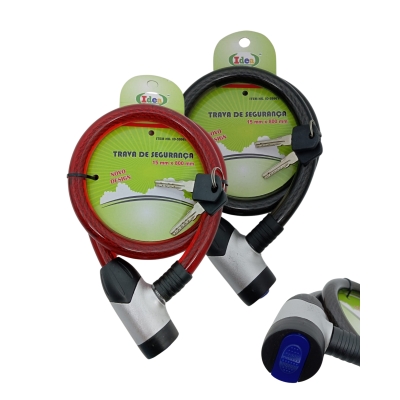 CADEADO 15MM X 800MM BIKE CABO DE ACO