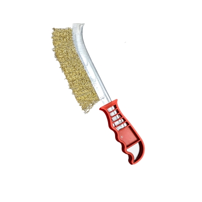 ESCOVA DE ACO COM CABO PLASTICO (ENCARTELADA)