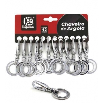 CHAVEIRO KIT CARTELA COM 12PCS SQ