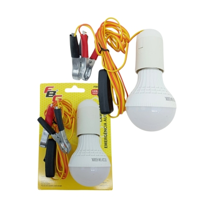PENDENTE AUTOMOTIVO LED DC 12V 3W - 5W C/GARRAS P/BATERIA