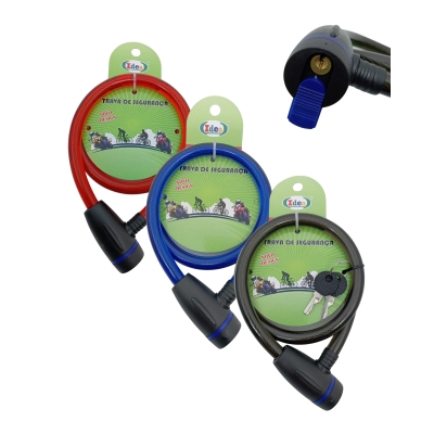 CADEADO 10MM X 650MM BIKE CABO DE ACO IDEA