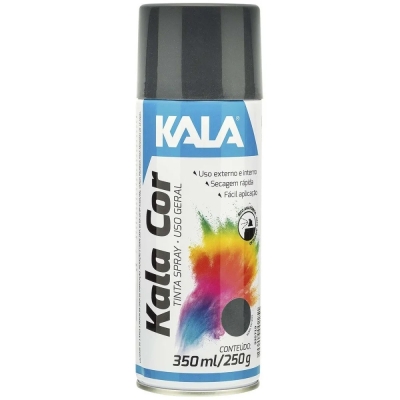 TINTA SPRAY 350ML/250G GRAFITE USO GERAL KALA