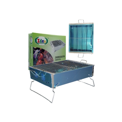 CHURRASQUEIRA PORTATIL 35X29X15CM INOX