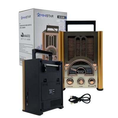 RADIO RETRO/CX DE SOM AM FM SW USB MP3