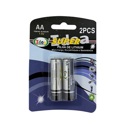 PILHA LITHIUM AA CARTELA C/02UN