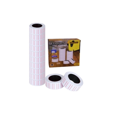 ETIQUETAS P/ETIQUETADORA BCA C/10ROLOS