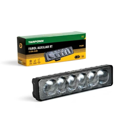 FAROL AUX. RT 6LEDS SLIM FIT 12-24V 6000K