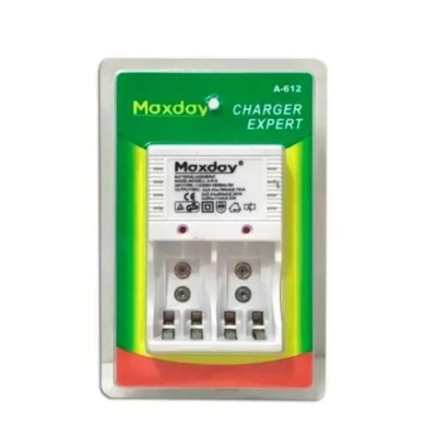 CARREGADOR PARA PILHA E BATERIA MAXDAY A-612