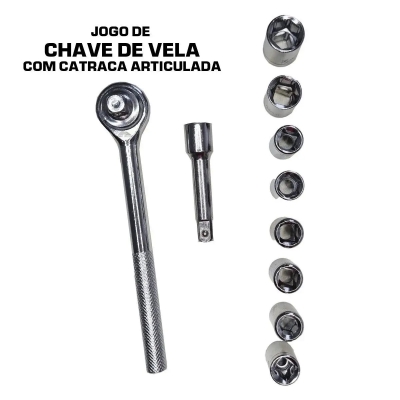 JG CATRAC+ALONG+SOQUETES 8 A 15MM 10PCS