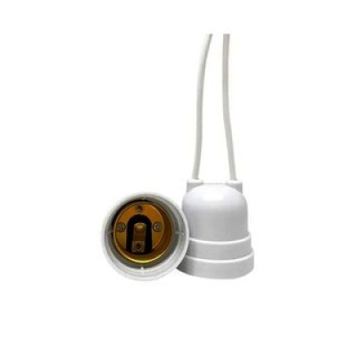 BOCAL PENDENTE COM RABICHO E27 BRANCO