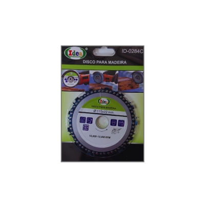 DISCO P/MADEIRA CORRENTE 115 X 22MM IDEA