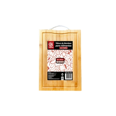 TABUA DE BAMBU C/ALCA 22X32CM