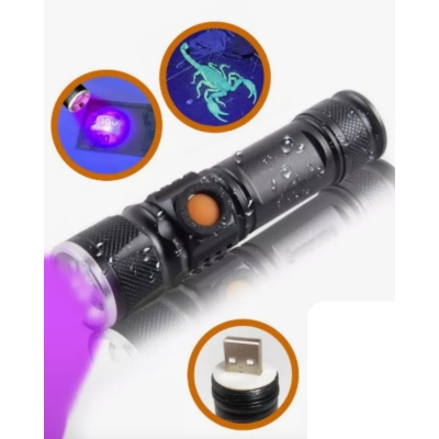 LANTERNA TATICA USB HZ-03-1040 AZUL