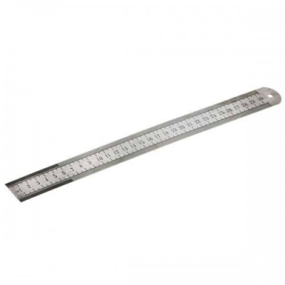 REGUA DE ACO INOX 300MM