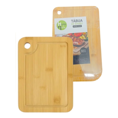 TABUA DE BAMBU RETANGULAR 1X28 X 18CM HM