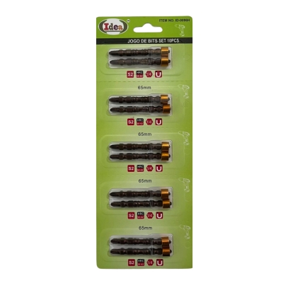 PONTAS BITS MAGNETICO C/LIM. 65MMX1/4 C/10 UNIDADES