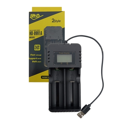 CARREGADOR P/02 BATERIAS DE ÍON-LÍTIO USB