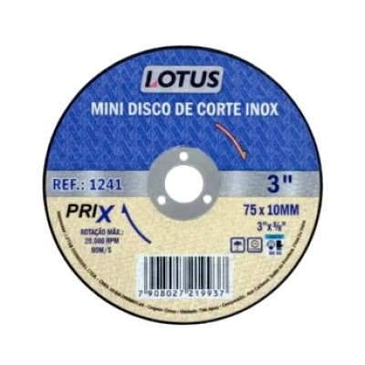 DISCO DE CORTE MINI INOX 3