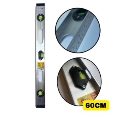 NIVEL DE ALUMINIO 3 BOLHAS 60CM FBG