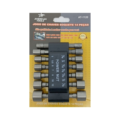 JOGO SOQUETES P/PARAF.14 PCS POL E MM