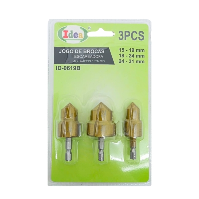 BROCA ESCARIADORA JG C/03 PEÇAS