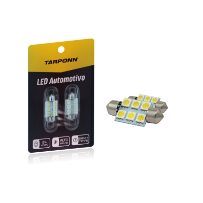 LAMPADA LED TORPEDO SJ-5050-6SMD 41MM 24V PAR