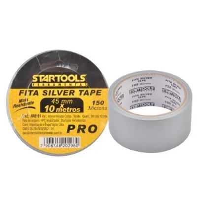 FITA SILVER TAPE 10M X 45MM TAPE 150 MICRONS