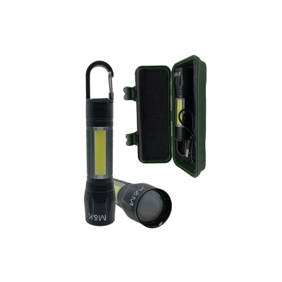 LANTERNA TATICA MINI RECAR.C/LUZ LATERAL C/CLIP