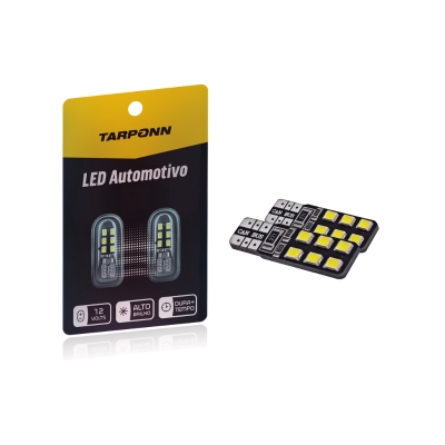 LAMPADA LED PINGO T10-3528-12SMD CANBUS PAR