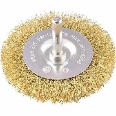 ESCOVA DE ACO CIRCULAR PLANA 65MM