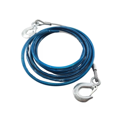 CABO DE ACO P/ REBOQUE 4M X 08MM 3 TON C/GANCHO