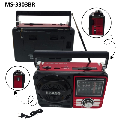 RADIO RETRO RECARREG AM/FM/USB 9BANDAS LIVISTAR