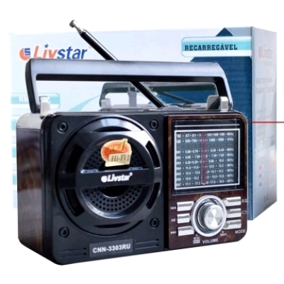 RADIO RETRO RECARREG AM/FM/USB 9BANDAS LIVISTAR