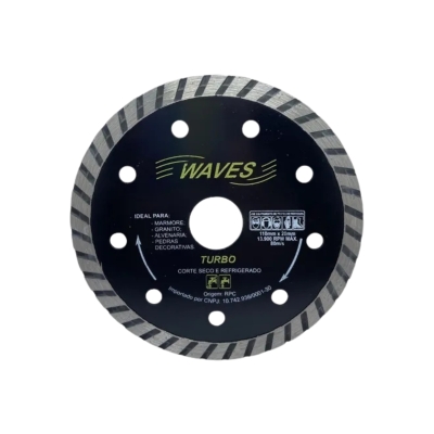 DISCO DIAM. TURBO 20X110 WAVES BLACK