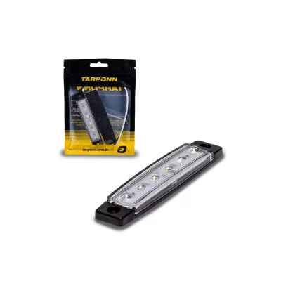 LANTERNA LATERAL LED BRANCA 12-24V 6LEDS