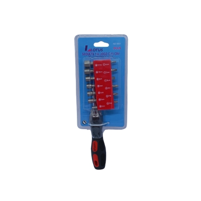 JOGO SOQUETES+PONTAS ENCAIXE 1/4