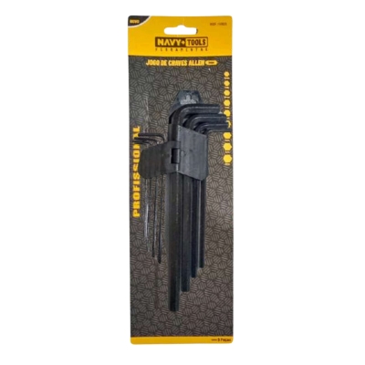 CHAVE ALLEN JG 09 PCS CRV LONGA CRV FOSFATIZADA