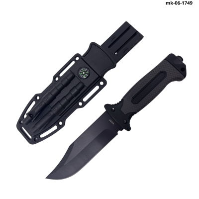 FACA SOBREVIVENCIA PEDERNEIRA+APITO 27CM