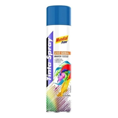 TINTA SPRAY 400ML/240G AZUL CONF ACINZENTADO USO GERAL