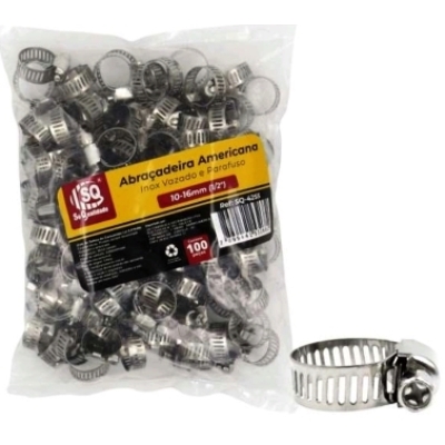 ABRACADEIRA INOX AMERICANA 10-16MM SQ UN