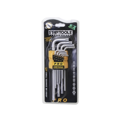 CHAVE TORX 9 PCS CRV T10 A T50 CURTA STARTOOLS