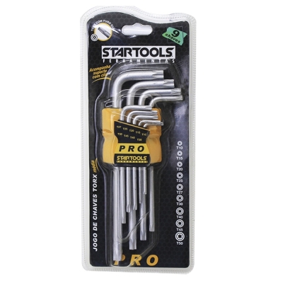 CHAVE TORX 9 PCS CRV T10 A T50 CURTA STARTOOLS