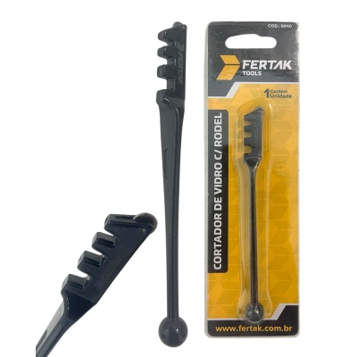 CORTADOR DE VIDROS C/RONDEL CORPO ALUMINIO FERTAK