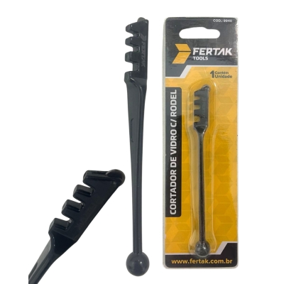 CORTADOR DE VIDROS C/RONDEL CORPO ALUMINIO FERTAK