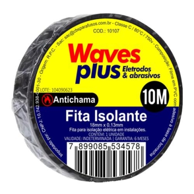 FITA ISOLANTE 10 X 18MM WAVES PLUS