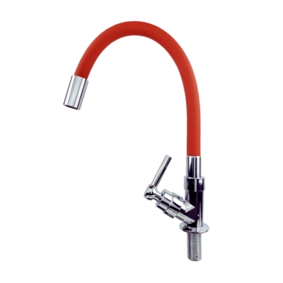 TORNEIRA GOURMET COLOR RED EM ABS CROM FLEXIVEL