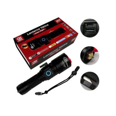LANTERNA TATICA 20W 3500MAH SABRE DE LUZ